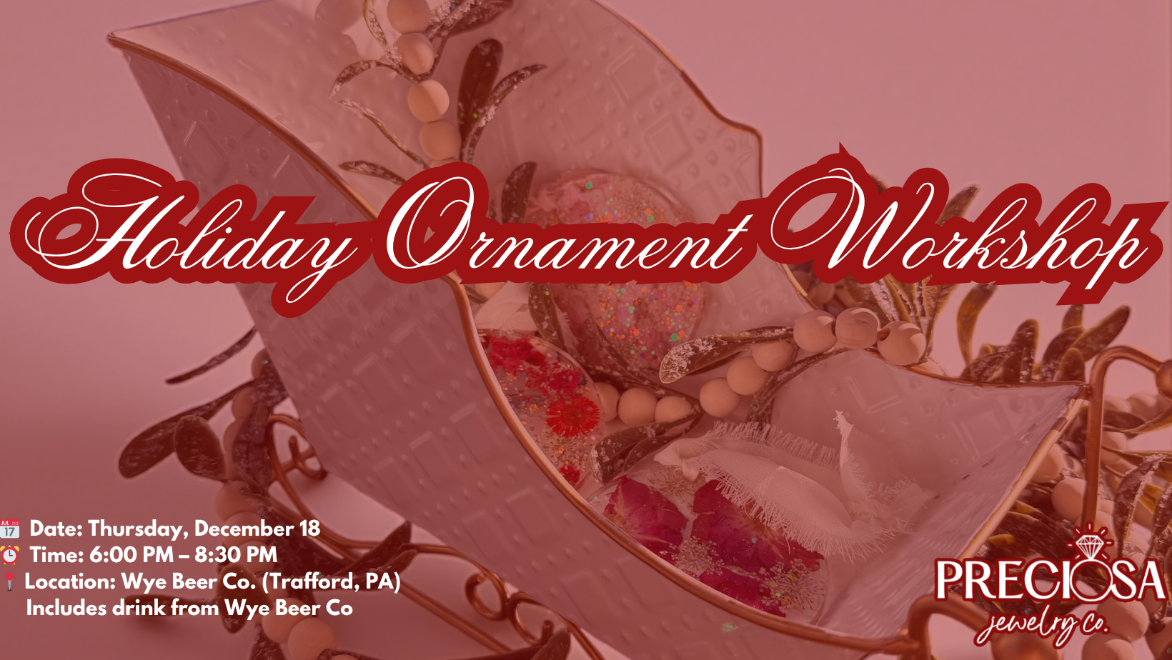 Holiday Ornament-Making Workshop at Wye Beer Co.