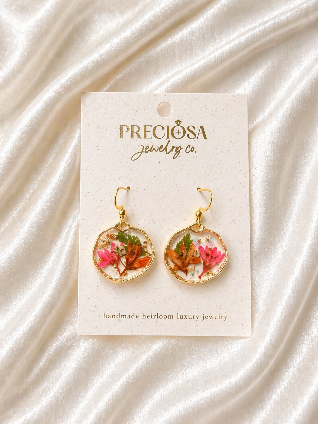 Wild Garden Hoop Drop Earrings