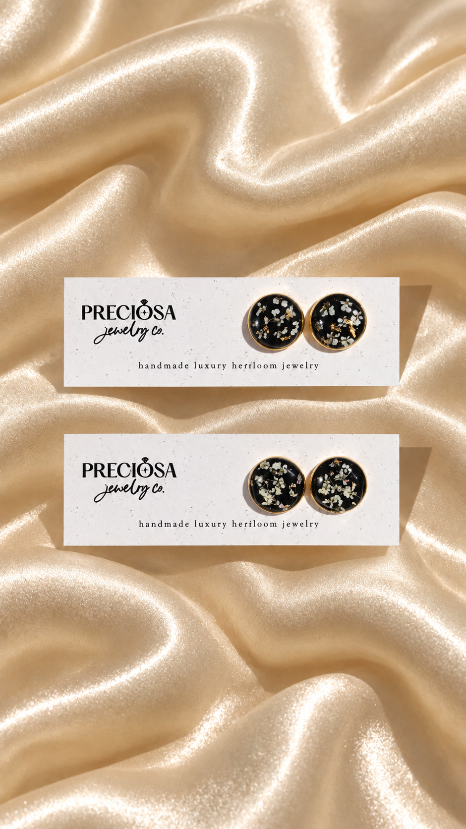 Midnight Lace Studs - Preciosa Jewelry Co.