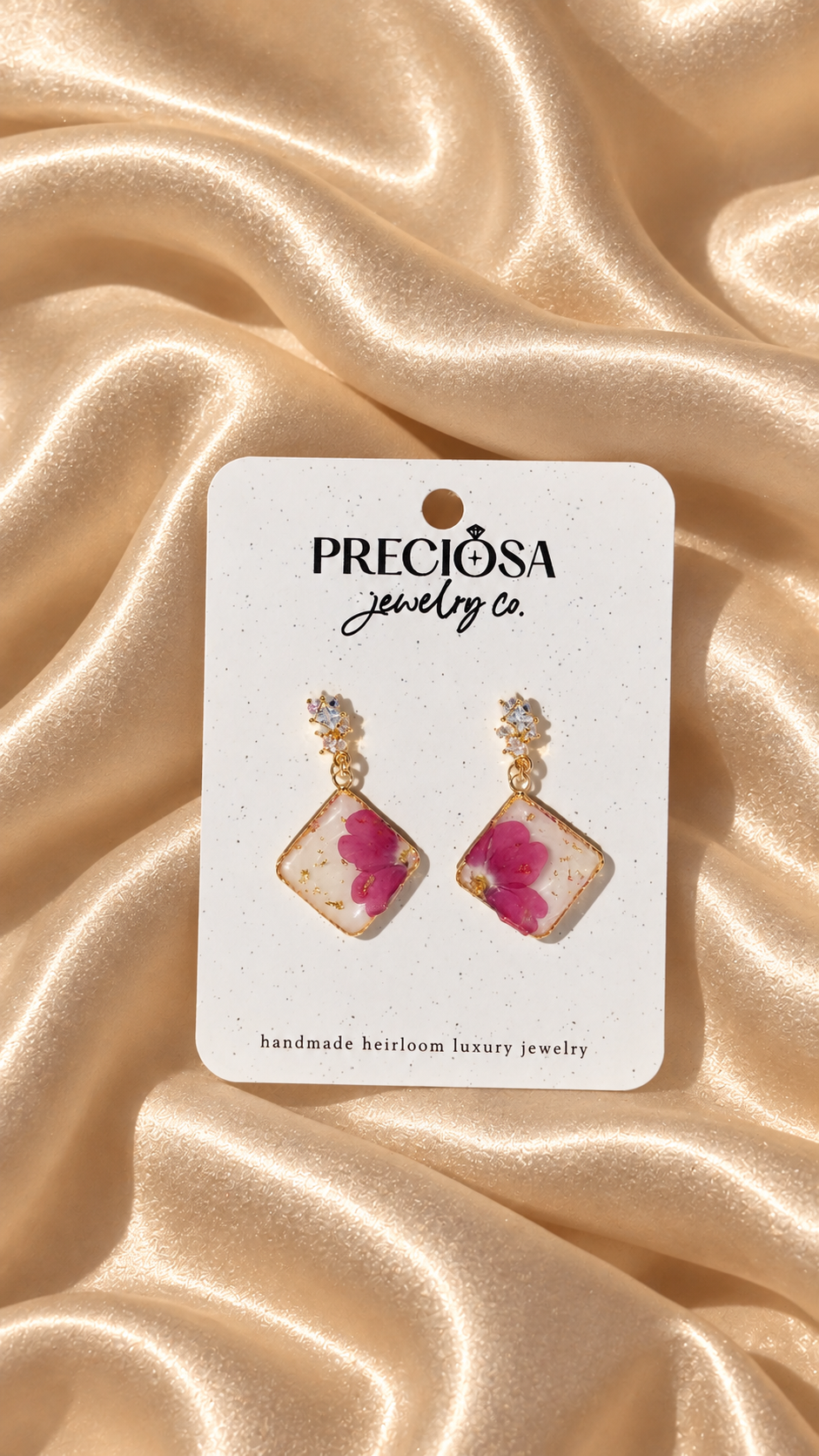 Fuchsia Bloom Drop - Preciosa Jewelry Co.