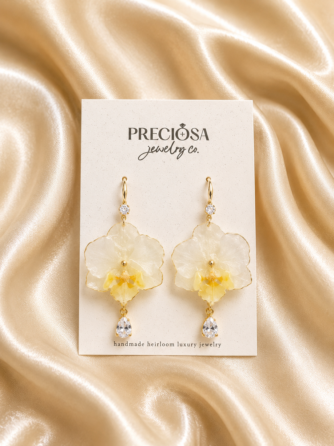 Dainty Orchid Earrings