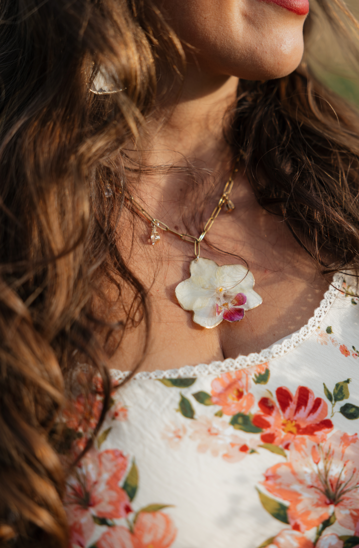 preserved flower jewelry 