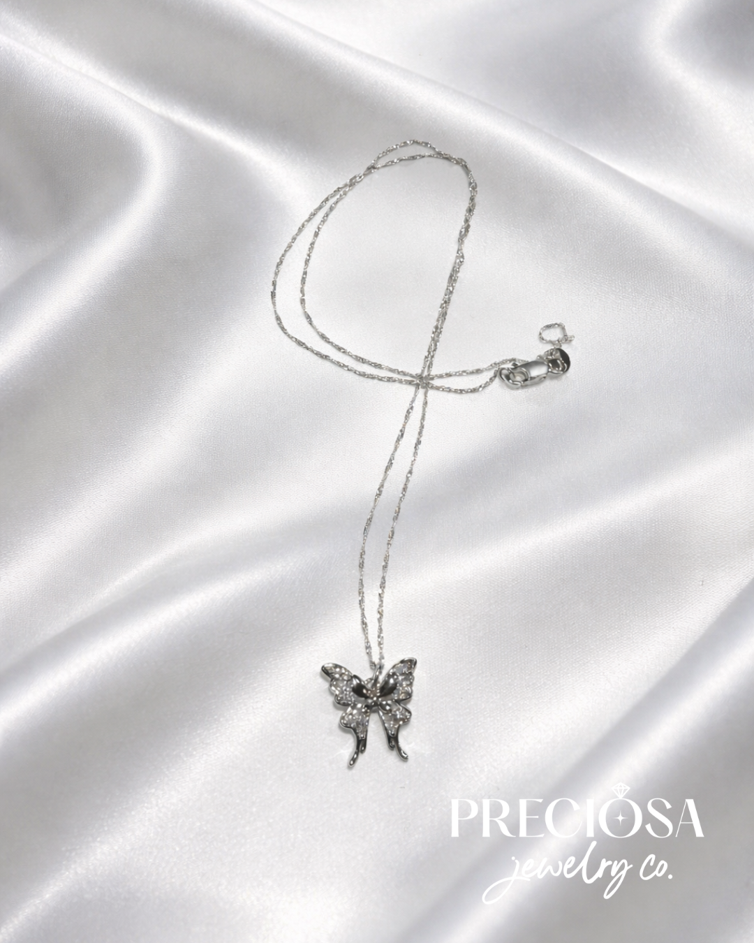 Luna Flutter Sterling Silver Necklace