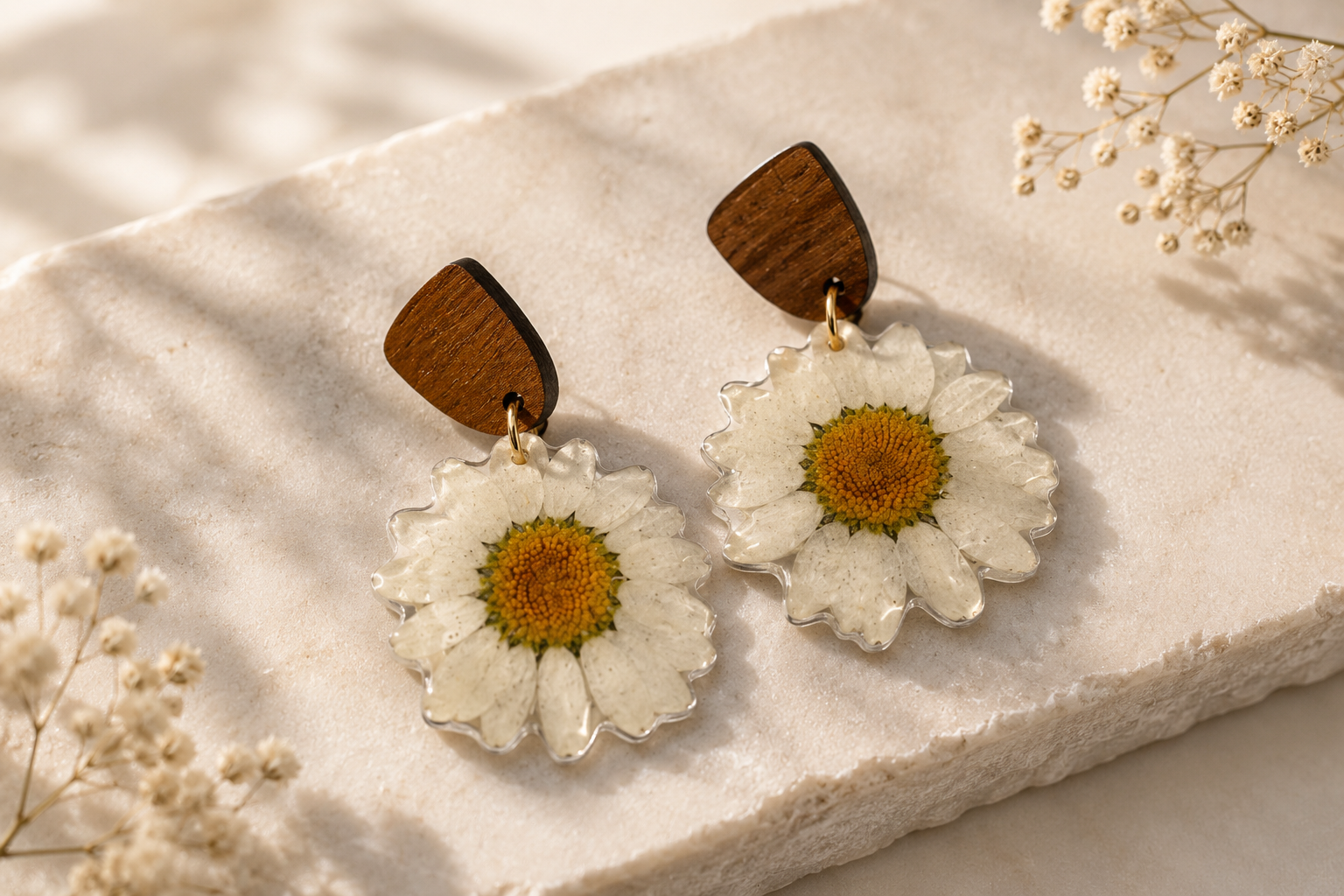 Daisy Baby Earrings - Preciosa Jewelry Co.