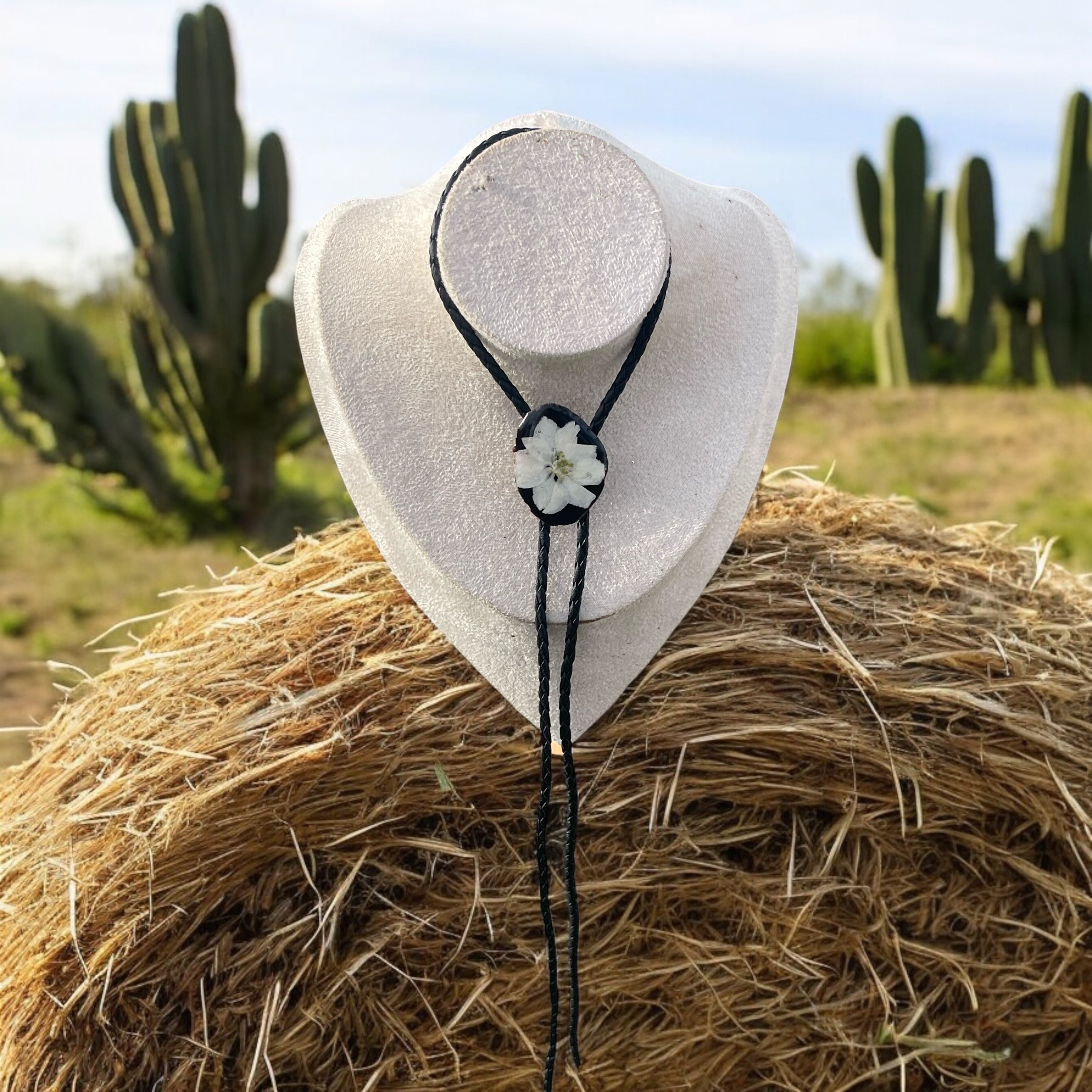 Midnight Blossom Bolo Tie