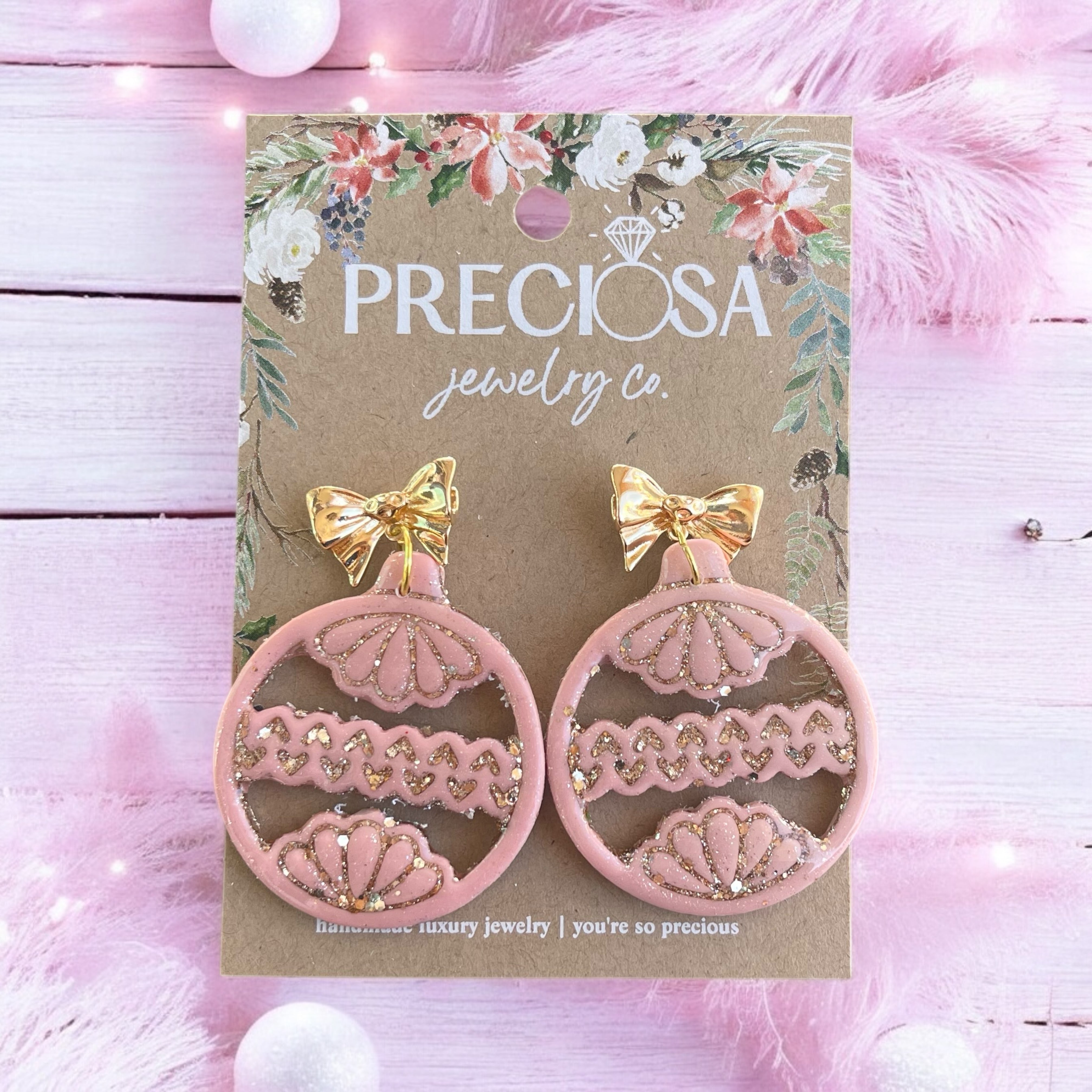 Pink Christmas Ornaments