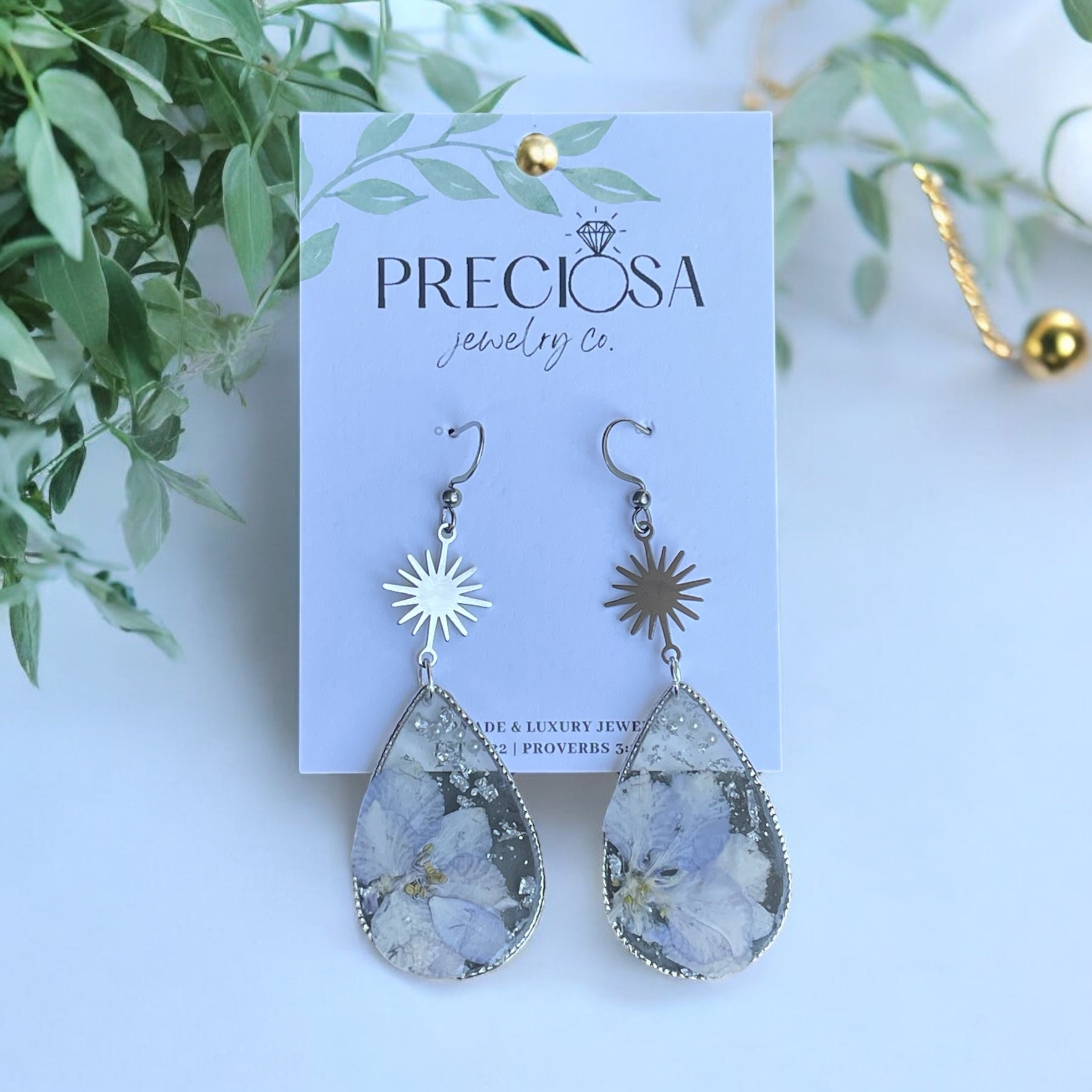 Enchanted Lilac Sterling Silver Sunlight Drop earrings