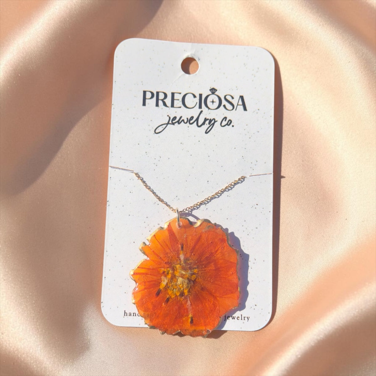 Golden Ember Cosmos Necklace - Preciosa Jewelry Co.