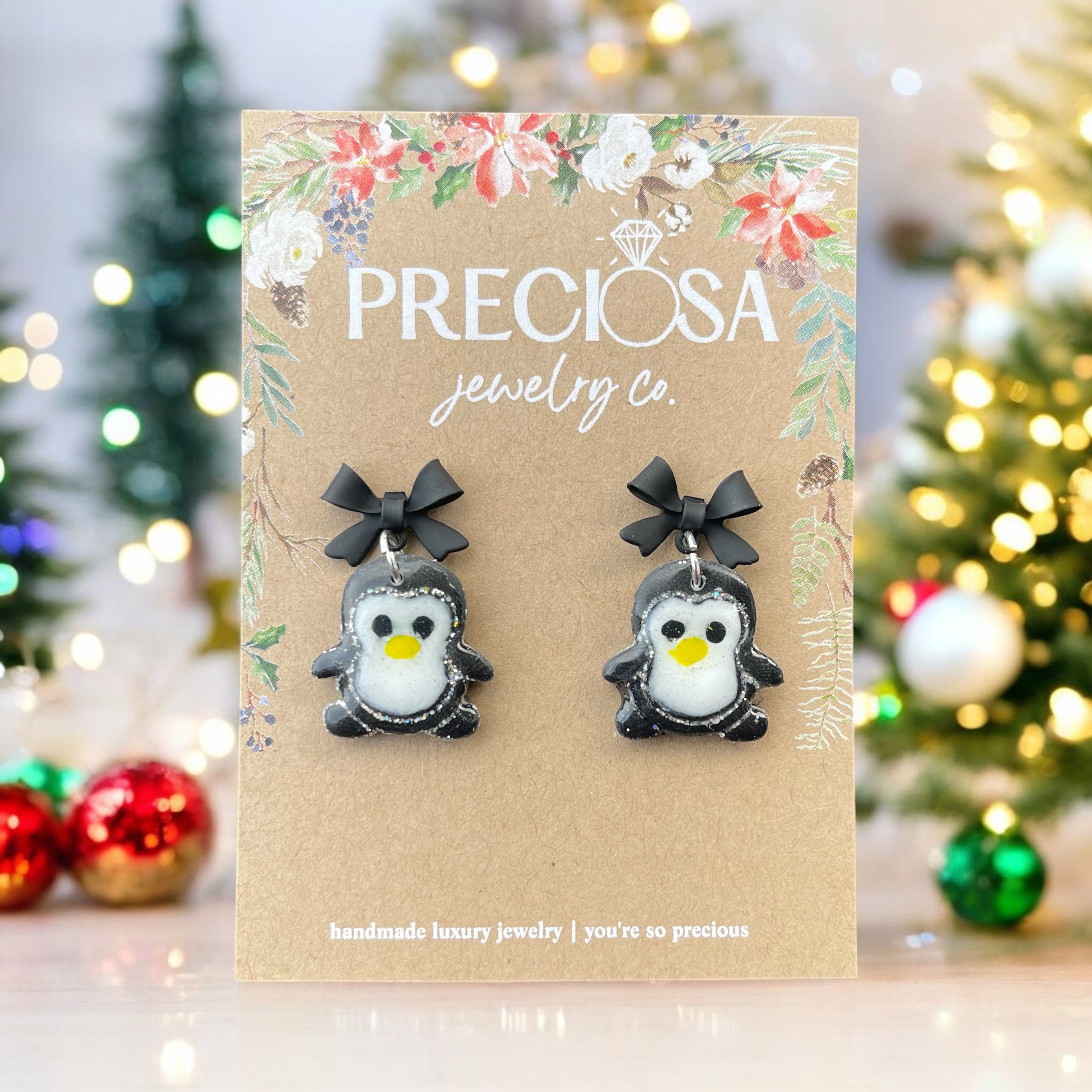 Polar Charm Penguin Earrings