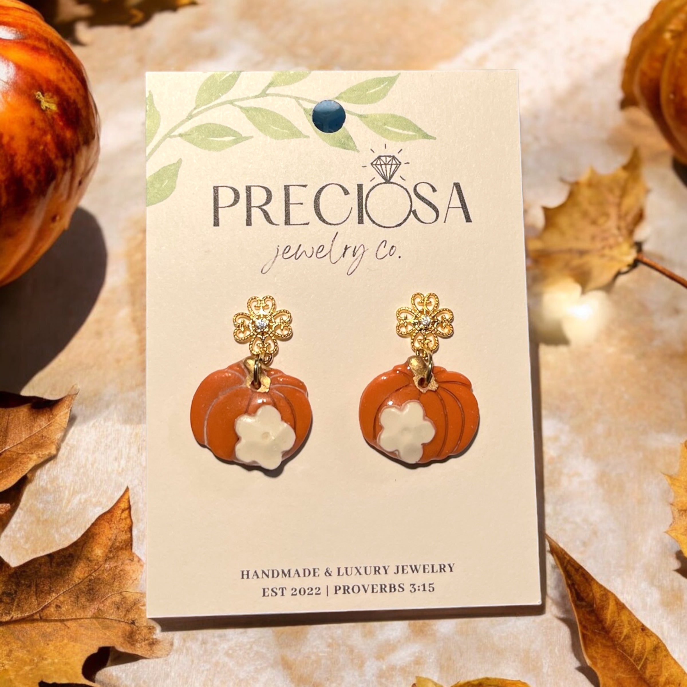 Hello, Pumpkin earrings