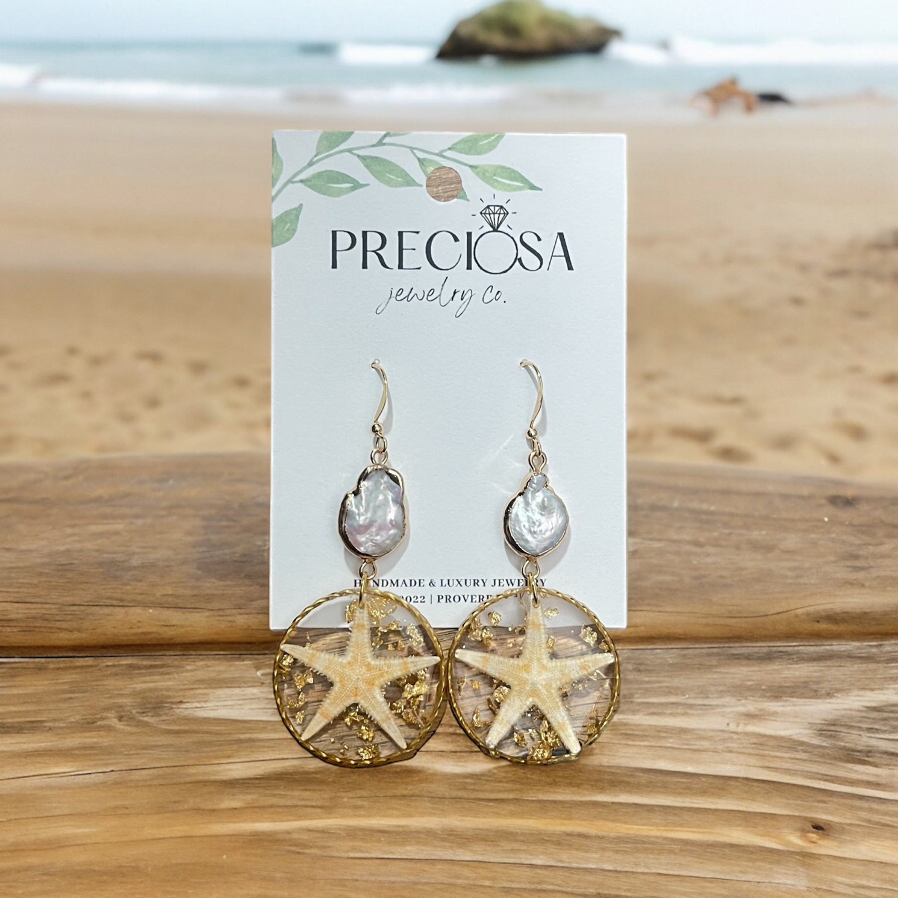 Starfish Pearl Earrings